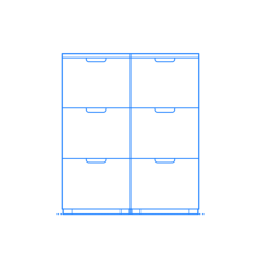 Furniture File Cabinets Ikea Galant Drawer Unit Tall 2 Wide Craft Design Svg File, Free Vectors File